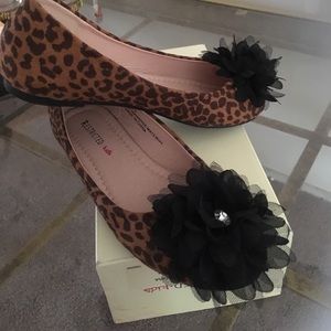 Girl flats Leapard print